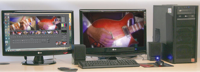 Live video streaming and vision switching on a PC using VidBlaster